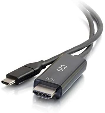 C2g/ cables to go C2G 26888 USB-C to 4K UHD HDMI (60Hz) Audio/Video Adapter Cable, Black (3 Feet, 0.91 Meters)