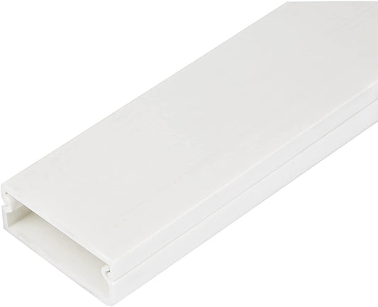 StarTech.com Solid Cable Management Raceway with Adhesive Tape &amp; Cover, 1-1/4"(32mm)W x 3/8"(11mm)H - 3ft(1m) length, PVC Network/Power Cord Hider/Wall Wire Duct, Max 12 Cables, UL Listed (CBMWWD3211) Cable Hider Kit