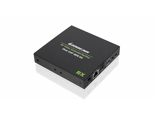 IOGEAR Extra Receiver for GVE4K60KIT-4K Video Extender over Ethernet - 1 Output Device - 230 ft Range - 2 x Network (RJ-45) - 1 x HDMI Out - 1 - 1 - 4K - 4096 x 2160 - Twisted Pair