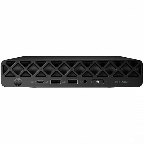 HP ProDesk 4 G1i Desktop Computer - Intel Core Ultra 5 225T - 16 GB - 256 GB PCI Express NVMe SSD - Mini PC - Jack Black - Intel Q870 Chip - Windows 11 Pro - Intel DDR5 SDRAM - Wi-Fi 6 (IEEE 802.11ax)