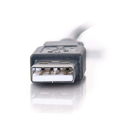 C2G 27402 4-Port USB 2.0 Hub Cable, Black (11 Inches)