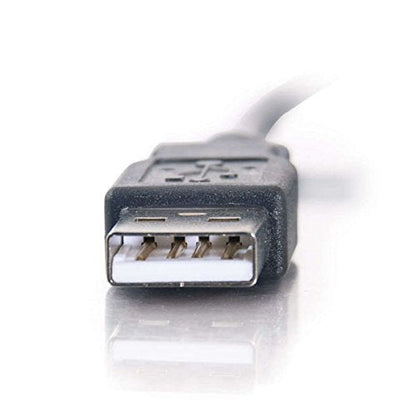 C2G 27402 4-Port USB 2.0 Hub Cable, Black (11 Inches)