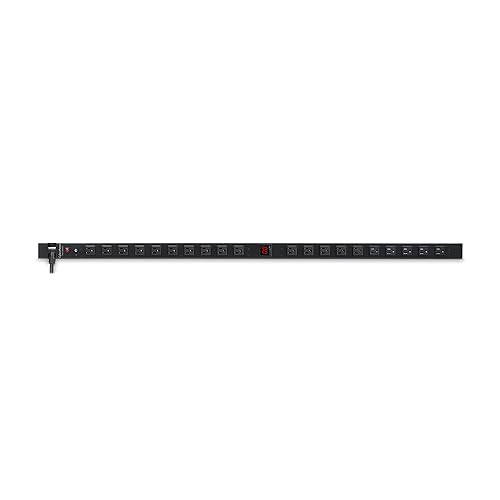 CyberPower PDU15MV20F Metered PDU, 100-125V/15A, 20 Outlets, 0U Rackmount
