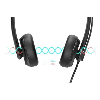 Yealink Uh34 Lite Duo Uc Usb Headset - Boom Microphone - Noise Canceling - Headband