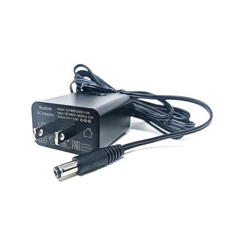 Yealink AC Adapter - 120 V AC, 230 V AC Input - 5 V 1.2A Output PS5V1200US