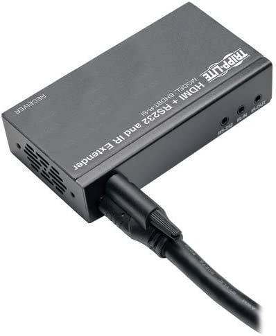 Tripp Lite HDMI Over Cat5e/6/6a Ethernet Cable Extender Kit, Extend up to 230 Feet / 70 Meters, Serial and IR Control, 4K @ 30Hz, HDBaseT Class B, 1-Year Warranty (BHDBT-K-SI) Serial &amp; IR (230 ft)