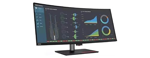 Lenovo ThinkVision P40w-20 39.7 5K2K WUHD Curved Screen WLED LCD Monitor - 21:9 - Raven Black - 40 Class - in-Plane Switching (IPS) Technology - 5120 x 2160-1.07 Billion Colors - 300 Nit