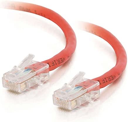 C2g/ cables to go C2G 24510 Cat5e Crossover Cable - Non-Booted Unshielded Network Patch Cable, Red (7 Feet, 2.13 Meters)