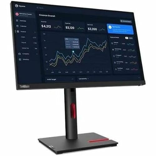 Lenovo ThinkVision T22i-30 22 Class Full HD LED Monitor - 16:9 - Raven Black