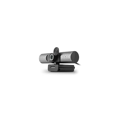 Aluratek HD 1080P Webcam, USB-C/USB-A, w/Built-in Speakers & Mic