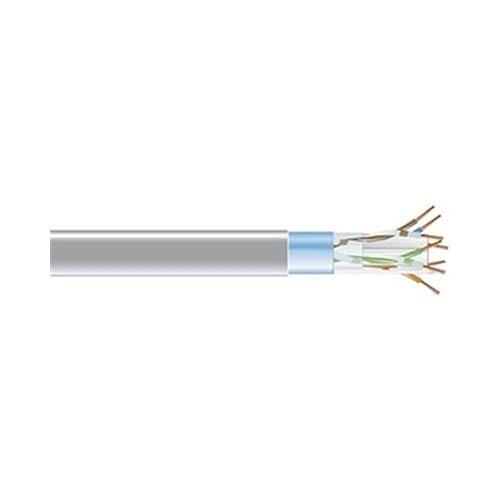 Black Box Network Services CAT6 Shielded 400-MHz Solid Bulk Cable (STP), 24 AWG, 4-Pair, 1000-ft. (304.8-m), Plenum, Gray EVNSL0612A-1000
