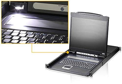 ATEN CL1308N 8-Port USB PS/2 KVM Switch with 19" LCD and Cascade Expansion