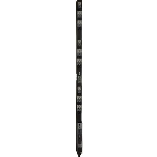 Tripp Lite Eaton Series 3-Phase Local Metered PDU, 8.6 kW, 45 208V outlets (36 C13, 9 C19), 6 ft. (1.83 m) NEMA L21-30P Input connection, TAA Compliant - Vertical Rackmount, Toolless-mount