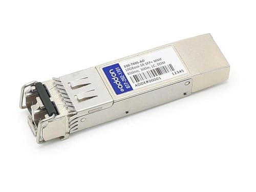AddOn Dell 330-7605 Compatible TAA 10GBase-SR SFP+ Transceiver (MMF, 850nm, 300m, LC, DOM) - For Data Networking, Optical Network - 1 x LC 10GBase-SR Network - Optical Fiber - Multi-mode - 10 Gigabit Ethernet - 10GBase-SR