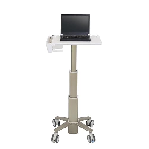 Ergotron C50-1100-0 CareFit Slim - Cart for Notebook - Aluminum - White, Warm Gray - Screen Size: up to 15.6 inch