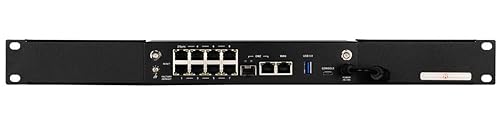 RACKMOUNT.IT CP-Rack RM-CP-T6 Rack Shelf - For Firewall, LAN Switch, Patch Panel - 1U Rack Height x 19" Rack Width - Rack-mountable - Jet Black