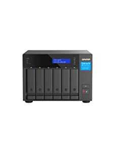 QNAP TVS-h674-i3-16G-US Ultra-High Speed 6 Bay NAS. Intel Core i3-12100 4C/8T Processor, 16GB RAM DDR4 RAM