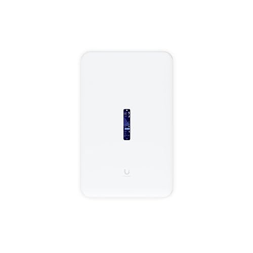 Ubiquiti UDW Dream Wall UniFi Wall-mountable Gateway Console, High-Speed Access Point, Network Video Recorder (NVR) and PoE Switch, White