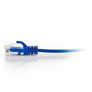 C2g/ cables to go C2G 01074 Cat6 Cable - Snagless Unshielded Slim Ethernet Network Patch Cable, Blue (2 Feet, 0.60 Meters) 28 AWG 2-feet Blue