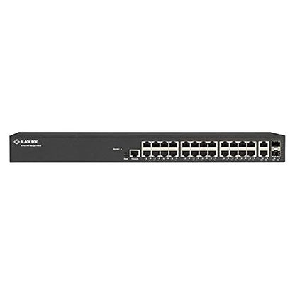 Black Box LGB1126A-R2 GIGABIT ETHERNET (1000-MBPS) Managed Switch - (24) 10/100/1000-MBPS Copper RJ45