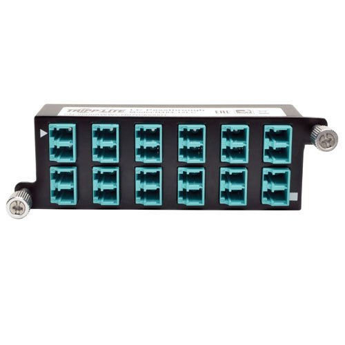 Tripp Lite 10GbE High Density Pass-Through Cassette 12 LC Duplex Connection (N484-12LC)
