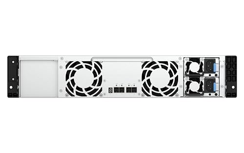 QNAP TL-R1200PES-RP-US 12 Bay 2U Short Depth rackmount PCIe Interface SATA JBOD for petabyte-Scale Expansion (Diskless)