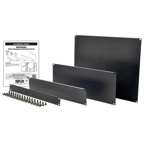 Tripp Lite 19-in Rack Blanking Panel Kit for Enclosure Server Cabinet, 4 Pieces -19 Components, SRXUPANEL, Black