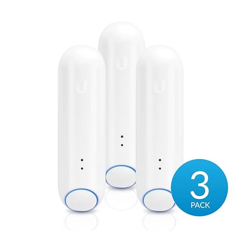 Ubiquiti Protect All-In-One Sensor - Wall Mountable, Corner Mount for Door, Window, Garage Door, Motion Sensor, Temperature Sensing, Humidity Sensing, Ambient Light, Alarm, Water, Moisture/Leak Detection - Polycarbonate - 3 Pack