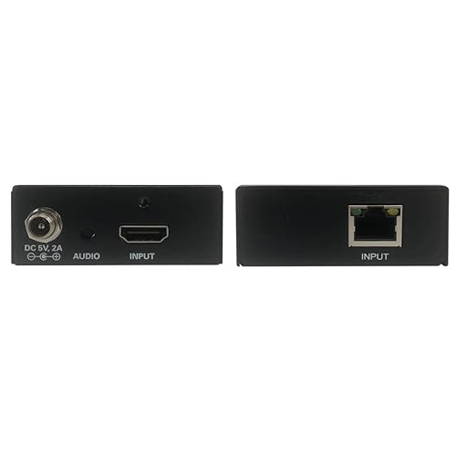 Tripp Lite HDMI Over Cat5/Cat6 Active Extender Kit, Transmitter & Receiver, Power Over Cable, Audio & Video, 1080p at 60 Hz (B126-1A1-POC) Extender Kit HDMI + Power Over Cable