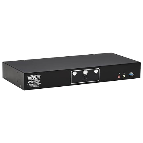 Tripp Lite 2-Port DisplayPort KVM Switch, Control Two Devices with Two Monitors Desktop Switch, UHD 4K @ 60Hz Video, Two USB 3.2 Gen 1 Ports, 3-Year Warranty (B006-DP2UA2) DisplayPort 2-Port