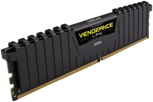 Corsair Vengeance LPX 16GB (2x8GB) DDR4 DRAM 3200MHz C16 Desktop Memory Kit - Black (CMK16GX4M2B3200C16) Black 16GB Kit (2x8GB) 3200MHz Memory