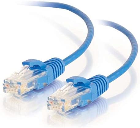 C2g/ cables to go C2G / Cables to Go 01076 Cat6 Snagless Unshielded (UTP) Slim Network Patch Cable, Blue (3 Feet/0.91 Meters) 3-feet Blue