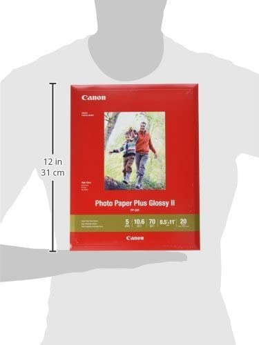 Canon 1432C003 PP-301 LTR Photo Paper Plus Glossy Letter (20 Sheets/Package) 8.5"x11" 20 Sheets