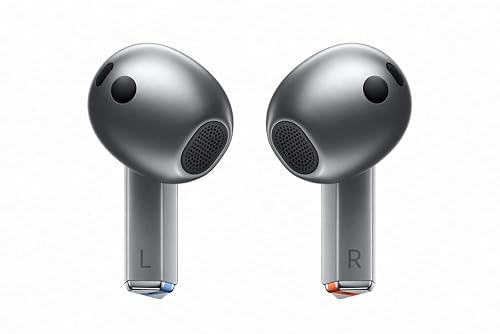 Samsung Galaxy Buds3, Wireless Bluetooth Earbuds with Adaptive Noise Control, Sweat and Water Resistance, AI Translator, Adaptive EQ - Silver (CAD Version & Warranty) Buds Only Buds3 Gray