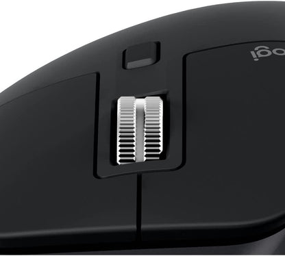 Logitech MX Master 3S - Wireless Performance Mouse with Ultra-Fast Scrolling, Ergo, 8K DPI, Track on Glass, Quiet Clicks, USB-C, Bluetooth, Windows, Linux, Chrome (Black)