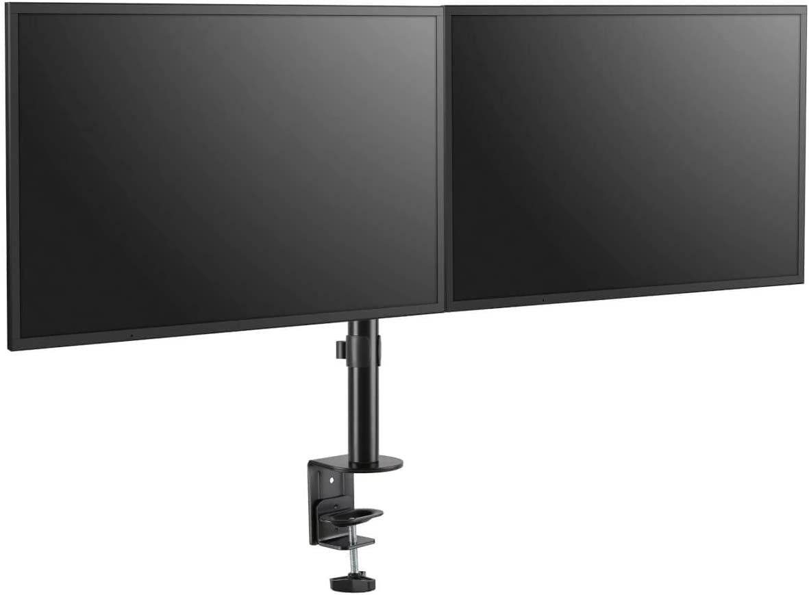Tripp Lite Dual Monitor Full-Motion Flex-Arm, 13-27 inch Displays, Desktop Clamp Mount, VESA-Compliant, 360-Degree Rotation for Portrait/Landscape, 90-Degree Swivel, 5-Year Warranty (DDR1327SDFC-1)