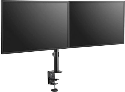 Tripp Lite Dual Monitor Full-Motion Flex-Arm, 13-27 inch Displays, Desktop Clamp Mount, VESA-Compliant, 360-Degree Rotation for Portrait/Landscape, 90-Degree Swivel, 5-Year Warranty (DDR1327SDFC-1)