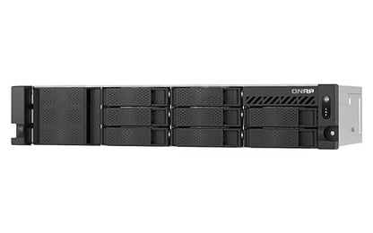 QNAP TS-855eU-8G-US 8 Bay High-Speed 2U Short-Depth rackmount NAS with Dual-2.5GbE, Intel Atom CPU, 8GB DDR4 Memory and 8-core Computing Power for Optimized virtualization (Diskless)
