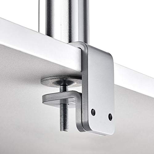 Atdec F style two-piece desk fixing - Silver