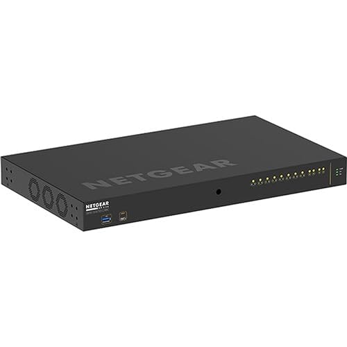 Netgear AV Line M4250-10G2XF-PoE++ Ethernet Switch - 10 Ports - Manageable - 3 Layer Supported - Modular - 720 W PoE Budget - Optical Fiber, Twisted Pair - PoE Ports - 1U High - Rack-mountable - Lifet