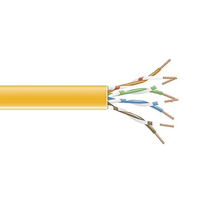Black Box GigaTrue 550 CAT6, 550-MHz Stranded Bulk Cable, 4-Pair, PVC, 24 AWG, Orange, 1000-ft. (304.8-m)