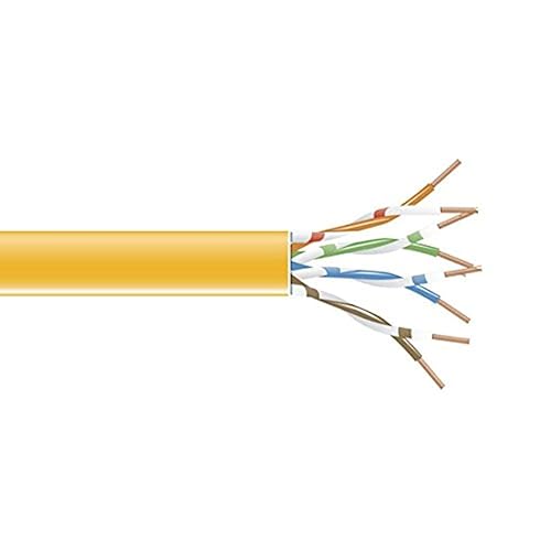 Black Box GigaTrue 550 CAT6, 550-MHz Stranded Bulk Cable, 4-Pair, PVC, 24 AWG, Orange, 1000-ft. (304.8-m)