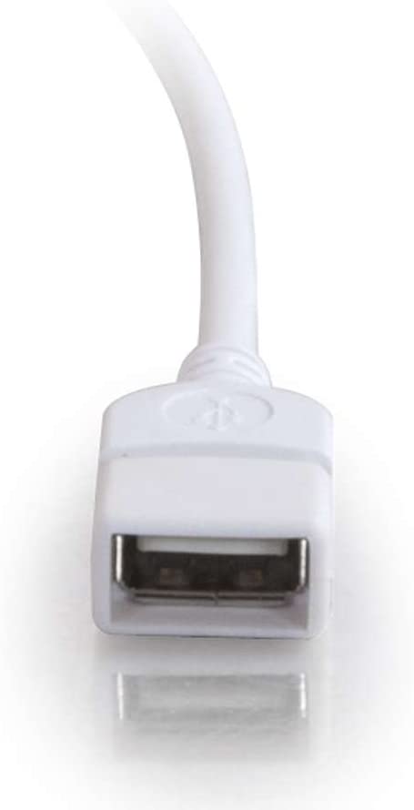 C2g/ cables to go C2G 26686 USB Extension Cable - USB 2.0 A Male to A Female Extension Cable, White (9.8 Feet, 3 Meters)