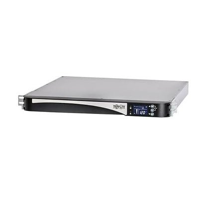 Tripp Lite Smart 700VA UPS, 420W 120V, 4 Standard Outlets, Pure Sine Wave, AVR, Network Card Slot, LCD Status Screen, USB, DB9, 1U Rack Mount, 3-Year Warranty & $250,000 Insurance (SMART700RT1U)