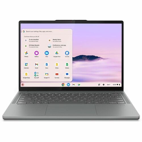 Lenovo Chrome 14M9610 83MW000EUS 14" Touchscreen Chromebook - WUXGA - 60 Hz - Octa-core (ARM Cortex X925 + Cortex X4) - 16 GB - 256 GB Flash Memory - English Keyboard - Luna Gray - MediaTek Kompanio U