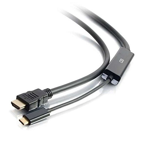 C2G 26890 USB-C to 4K UHD HDMI Audio/Video Adapter Cable, Black (15 Feet, 4.57 Meters)