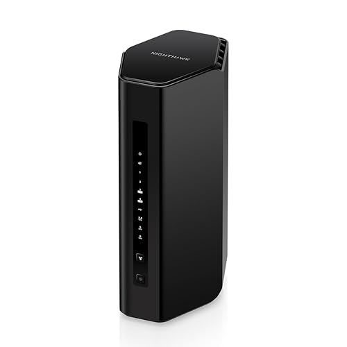 NETGEAR Nighthawk Tri-Band WiFi 7 Router (RS300) – BE9300 Wireless Speed (up to 9.3Gbps) - Coverage up to 2,500 sq. ft., 100 devices – 2.5 Gig Internet Port
