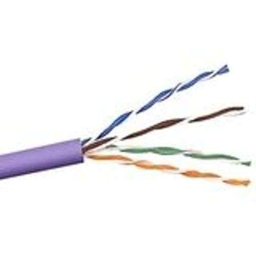 Belkin Cat6 1000ft Purple Stranded Bulk Cable, PVC, 4PR, 24 AWG, 1000'