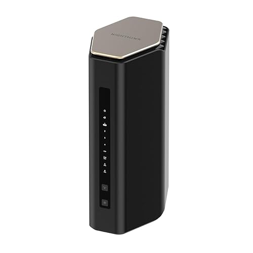 NETGEAR Nighthawk Tri-Band WiFi 7 Router (RS600) - Security Features, BE18000 Wireless Speed (up to 18Gbps) – 10 Gig Port - Covers up to 3,300 sq. ft., 150 Devices