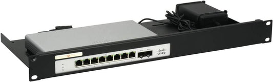 RACKMOUNT.IT CISRACK RM-CI-T3 Rackmount Kit - for Firewall, Switch - 1U Rack Height x 19" Rack Width - Rack-mountable - Jet Black - TAA Compliance
